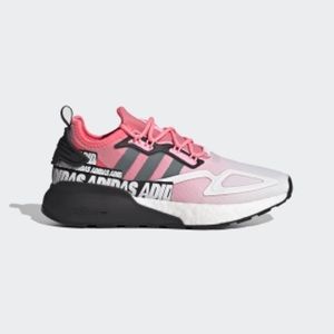 Adidas ZX 2K boost sneaker pink black size 10